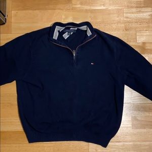 Tommy Hilfiger Quarter ZIP Sweater (Size Medium)